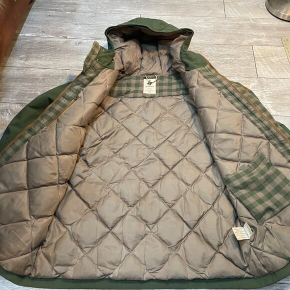 Mens Woods Canada Green Down Puffer Parka Jacket XL - Picture 4 of 8